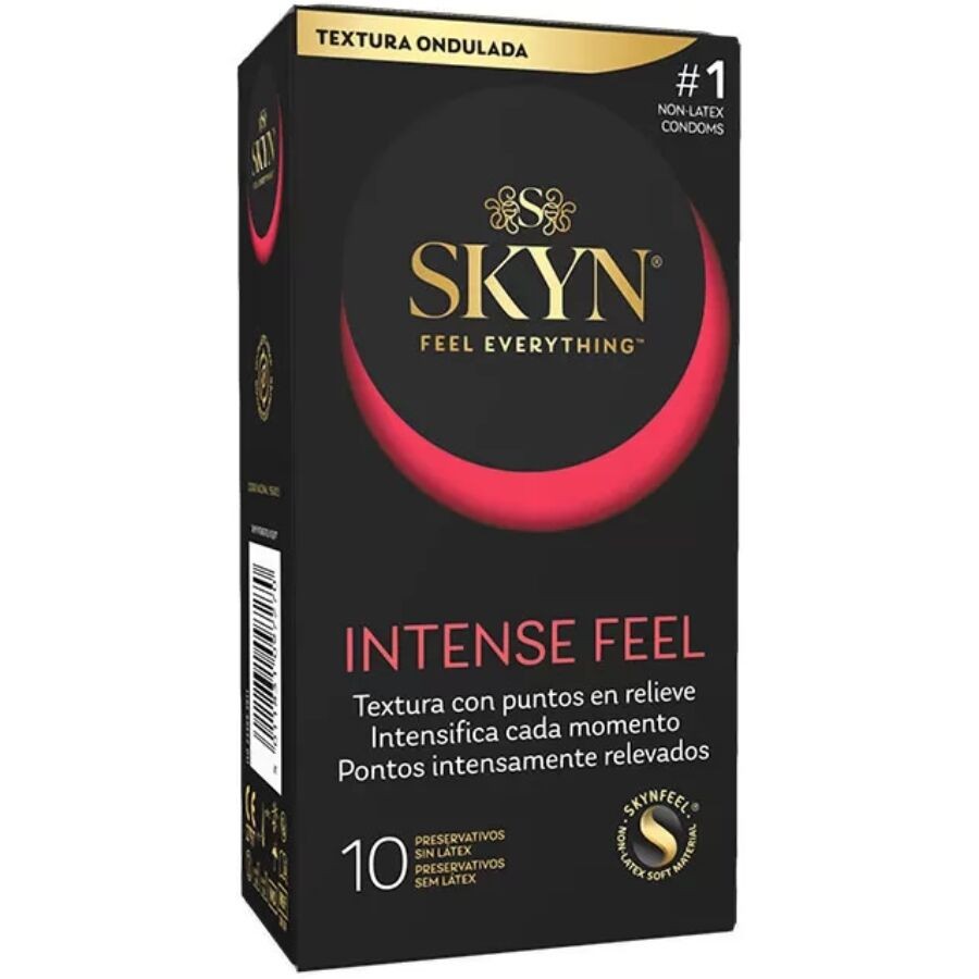 SKYN - PRESERVATIVO TEXTURED INTENSE FEEL CON DESIGN ONDULATO 10 UNITÃ